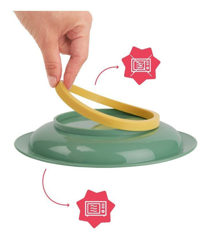 Badabulle - Set 3 farfurii anti-alunecare