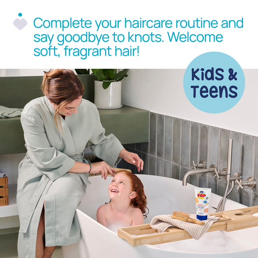 Balsam pentru un par stralucitor, Chicco POP cu aroma de prajitura cu vanilie, formula vegana, pentru copii si adolescenti, 150 ml