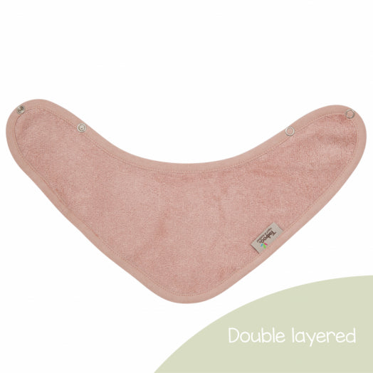Baveta Textila cu Doua Straturi Tip Bandana din Bambus Misty Rose Timboo TM-BAV09-531
