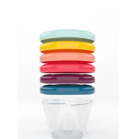 Babymoov - Set 6 recipiente pentru pastrarea hranei, 250 ml