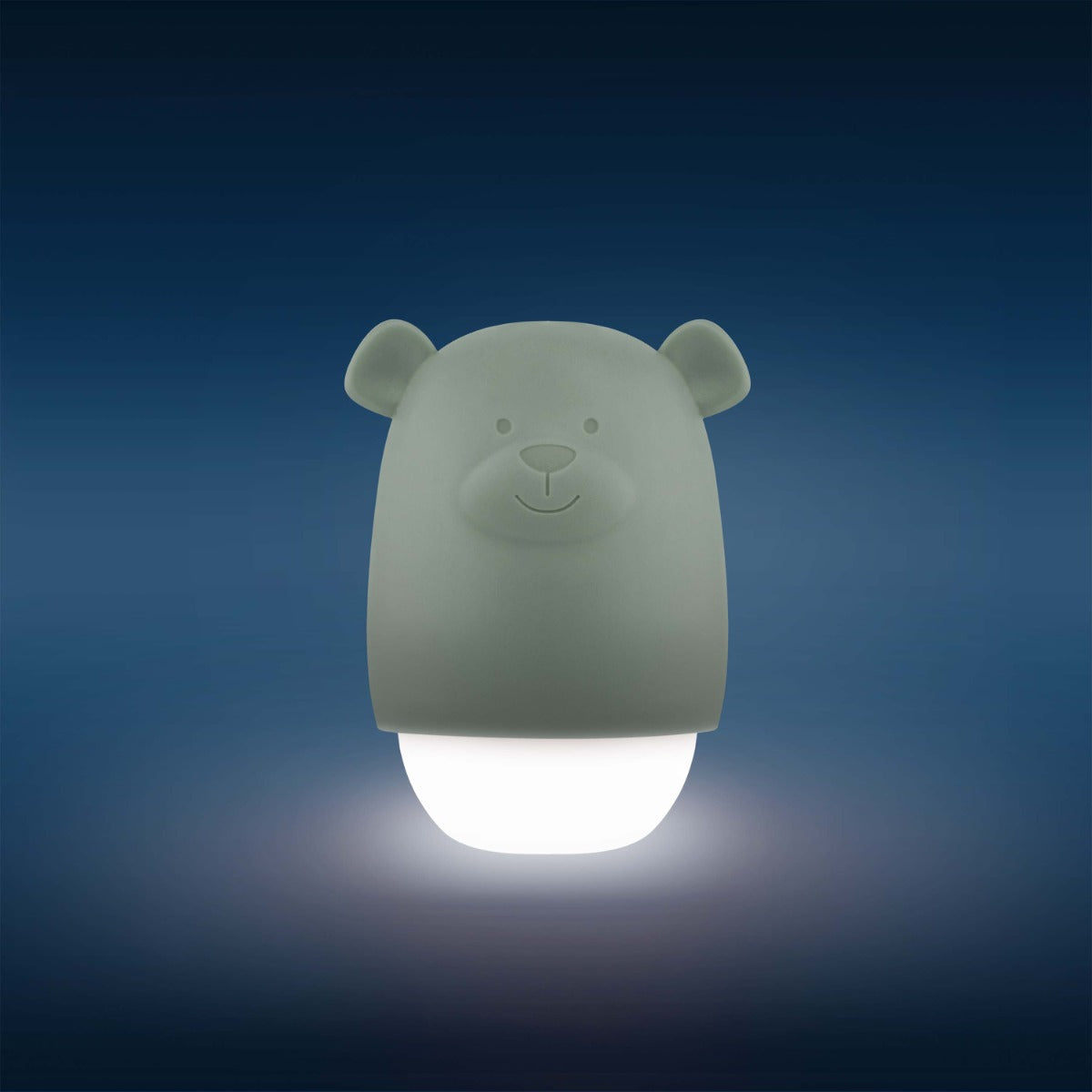 Lampa de veghe cu senzor de lumina Benny the Bear, Zazu Kids , Verde