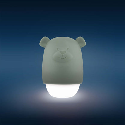 Lampa de veghe cu senzor de lumina Benny the Bear, Zazu Kids , Verde