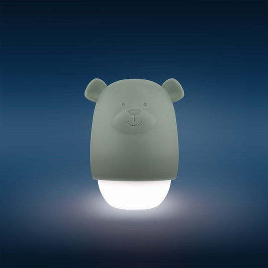 Lampa de veghe cu senzor de lumina Benny the Bear, Zazu Kids , Verde