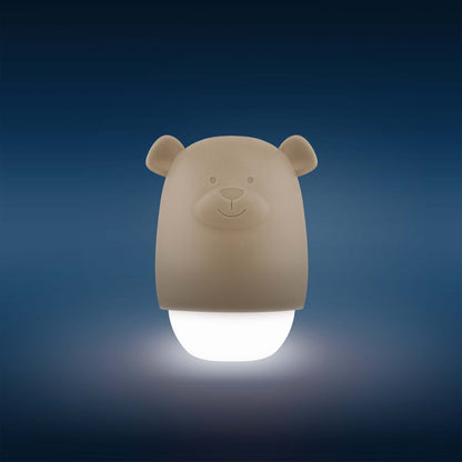 Lampa de veghe cu senzor de lumina Benny the Bear, Zazu Kids, Bej