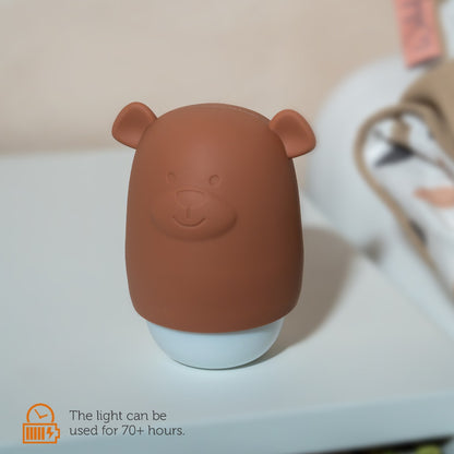 Lampa de veghe cu senzor de lumina Benny the Bear, Zazu Kids, Maro