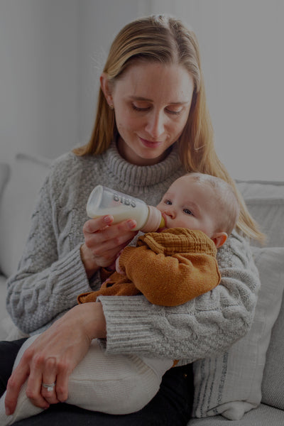 BIBS - Set 2 tetine pentru biberon, Latex, cu flux mediu