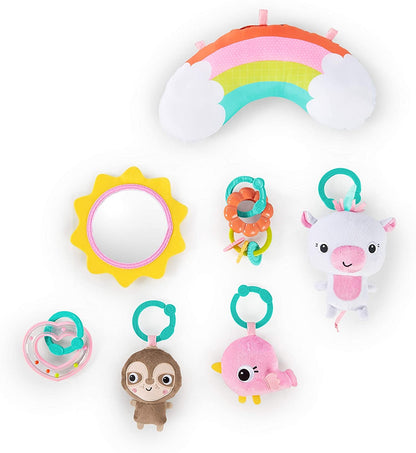 Bright Starts - Salteluta de activitati & Casuta de papusi Floors of Fun