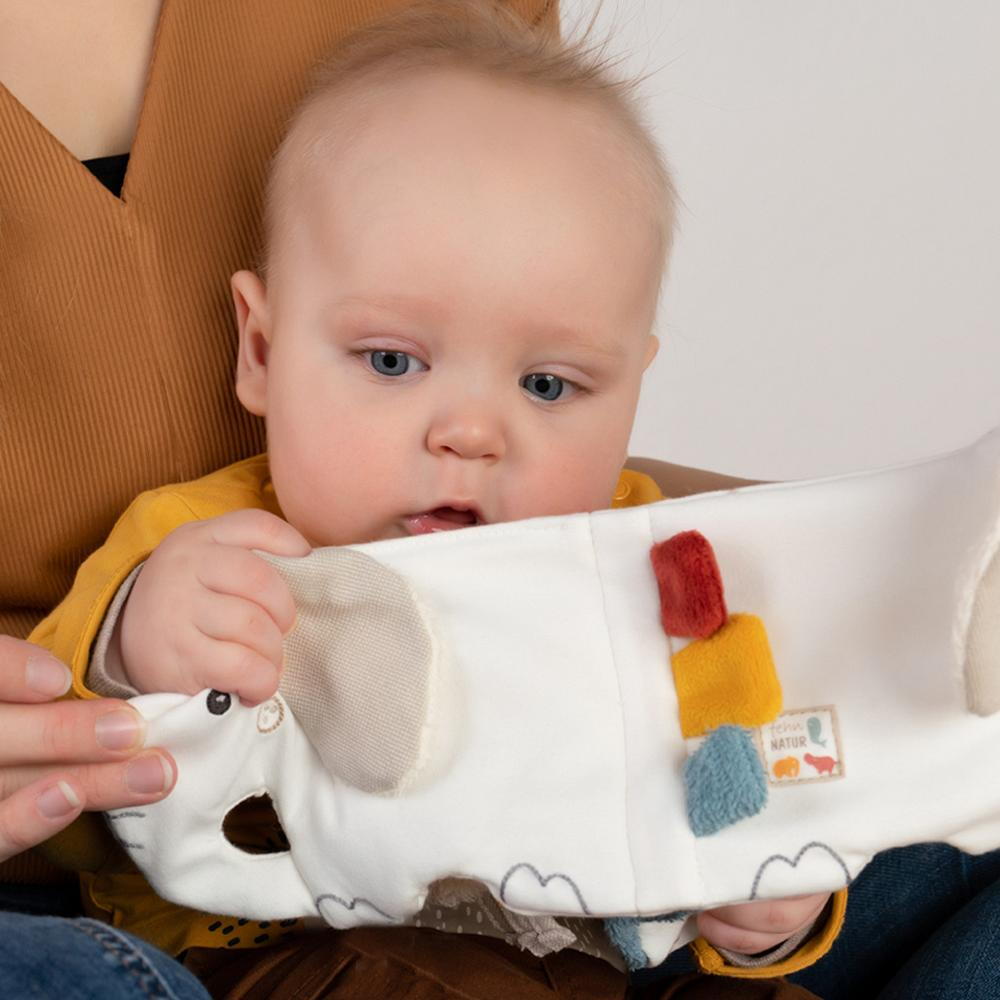 Carticica pentru bebelusi - Elefantel NATUR