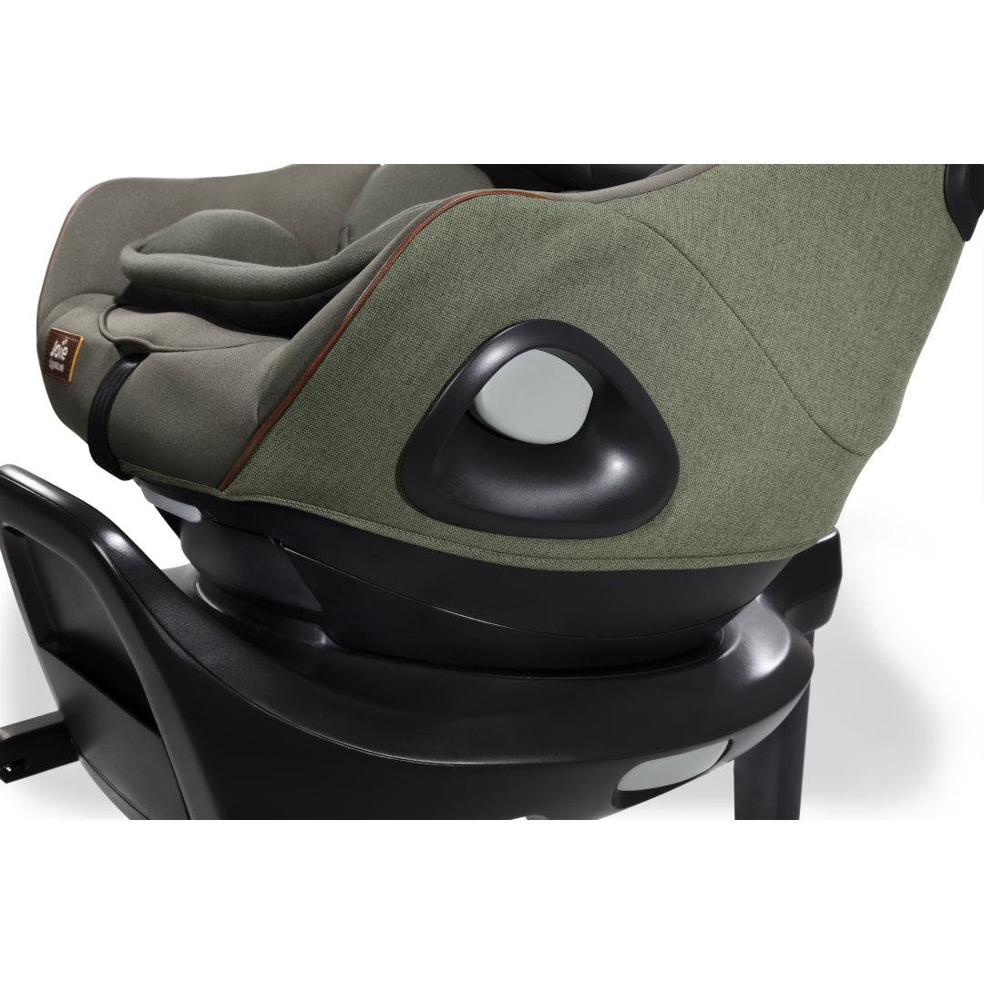 Set scaun auto rotativ i-Size Joie i-Harbour Signature Pine, 40-105 cm + Baza i-Size i-Base Encore, testat ADAC si certificat R129