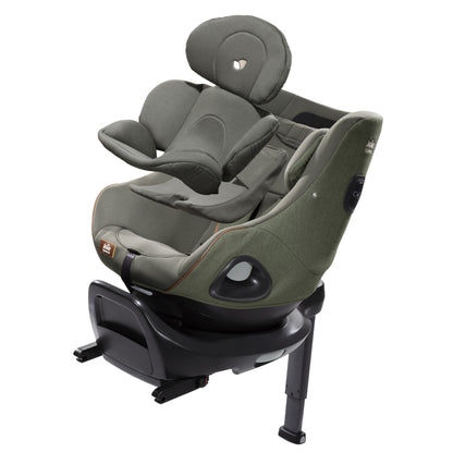 Set scaun auto rotativ i-Size Joie i-Harbour Signature Pine, 40-105 cm + Baza i-Size i-Base Encore, testat ADAC si certificat R129