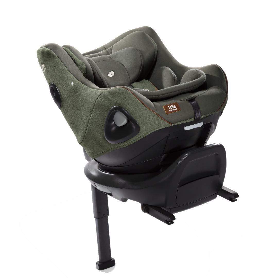 Set scaun auto rotativ i-Size Joie i-Harbour Signature Pine, 40-105 cm + Baza i-Size i-Base Encore, testat ADAC si certificat R129