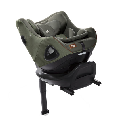 Set scaun auto rotativ i-Size Joie i-Harbour Signature Pine, 40-105 cm + Baza i-Size i-Base Encore, testat ADAC si certificat R129