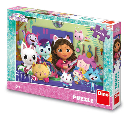 Puzzle - Gabby si ora de muzica  (100 piese XL )
