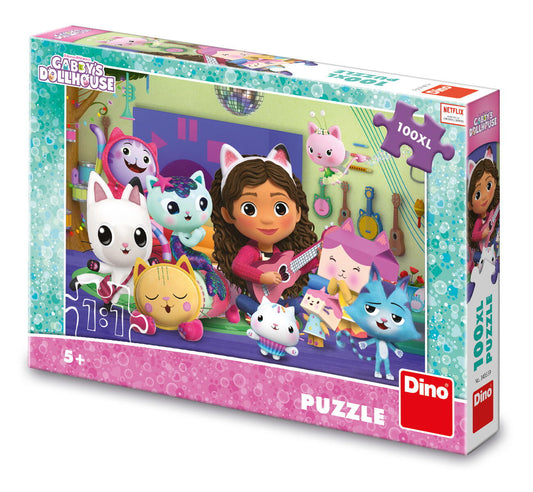 Puzzle - Gabby si ora de muzica  (100 piese XL )