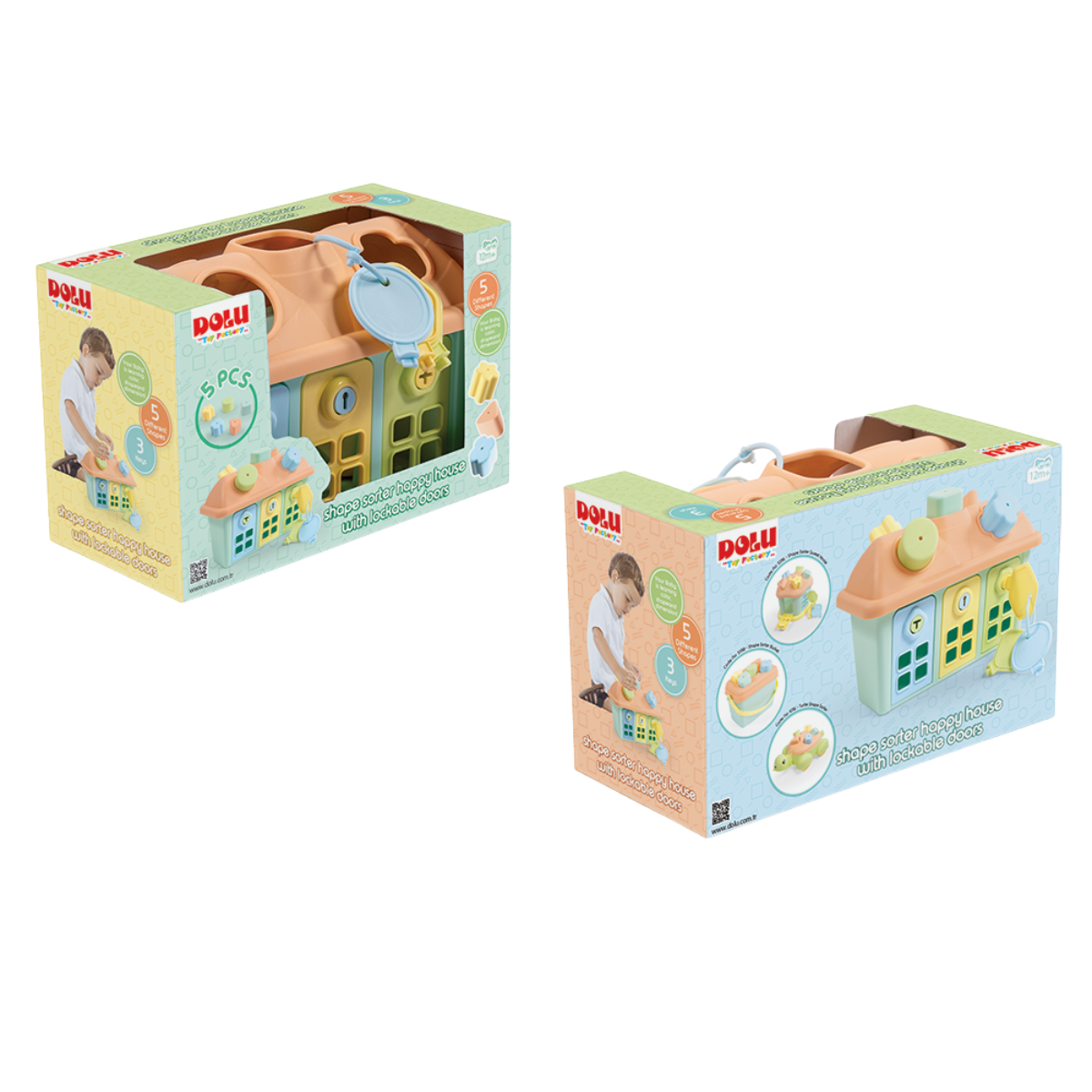 Joc sortare - Casuta pastel cu chei