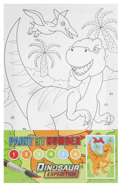 Tablou pictez pe numere - Dinozaur