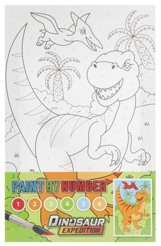 Tablou pictez pe numere - Dinozaur