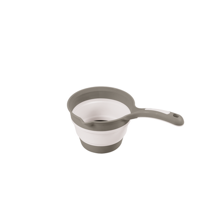 Recipient pliabil cu maner pentru baie - Gri