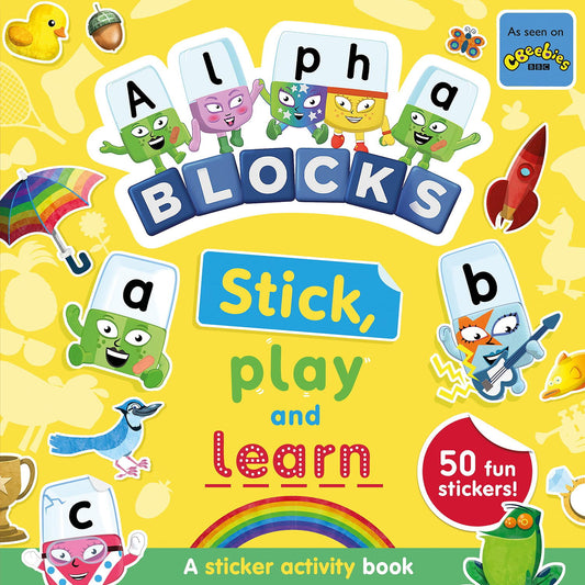 Carticica cu activitati Alphablocks - Lipesc, ma joc & invat