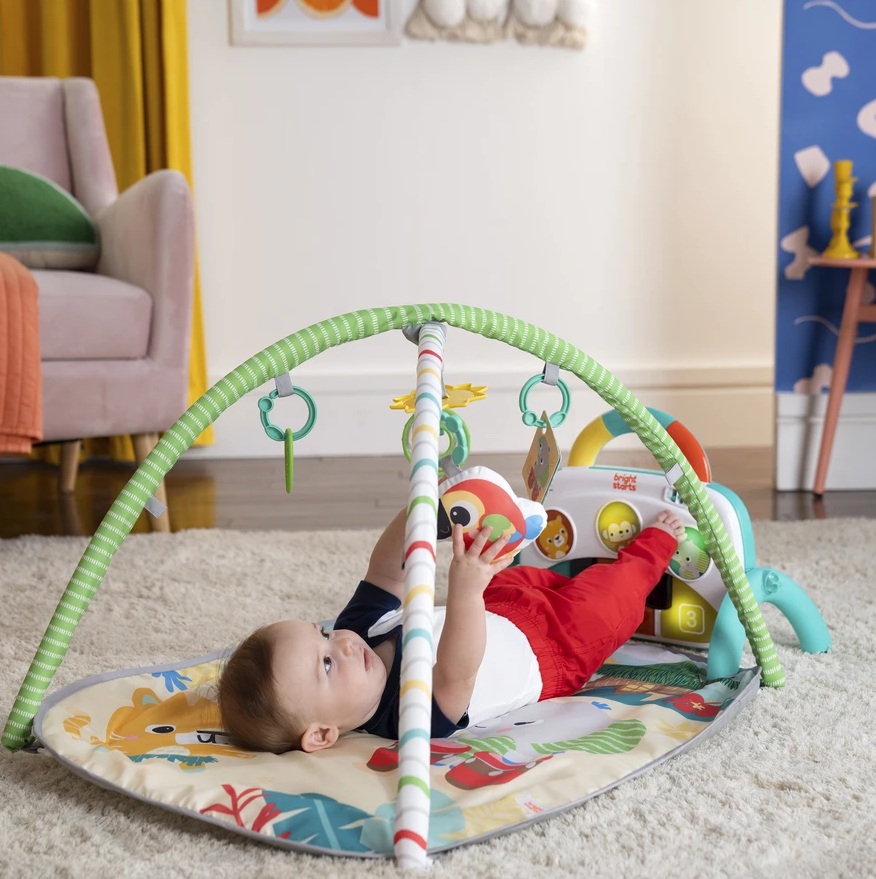 Bright Starts - Salteluta de activitati 4 in 1 Groovin' Kicks Tropical Safari