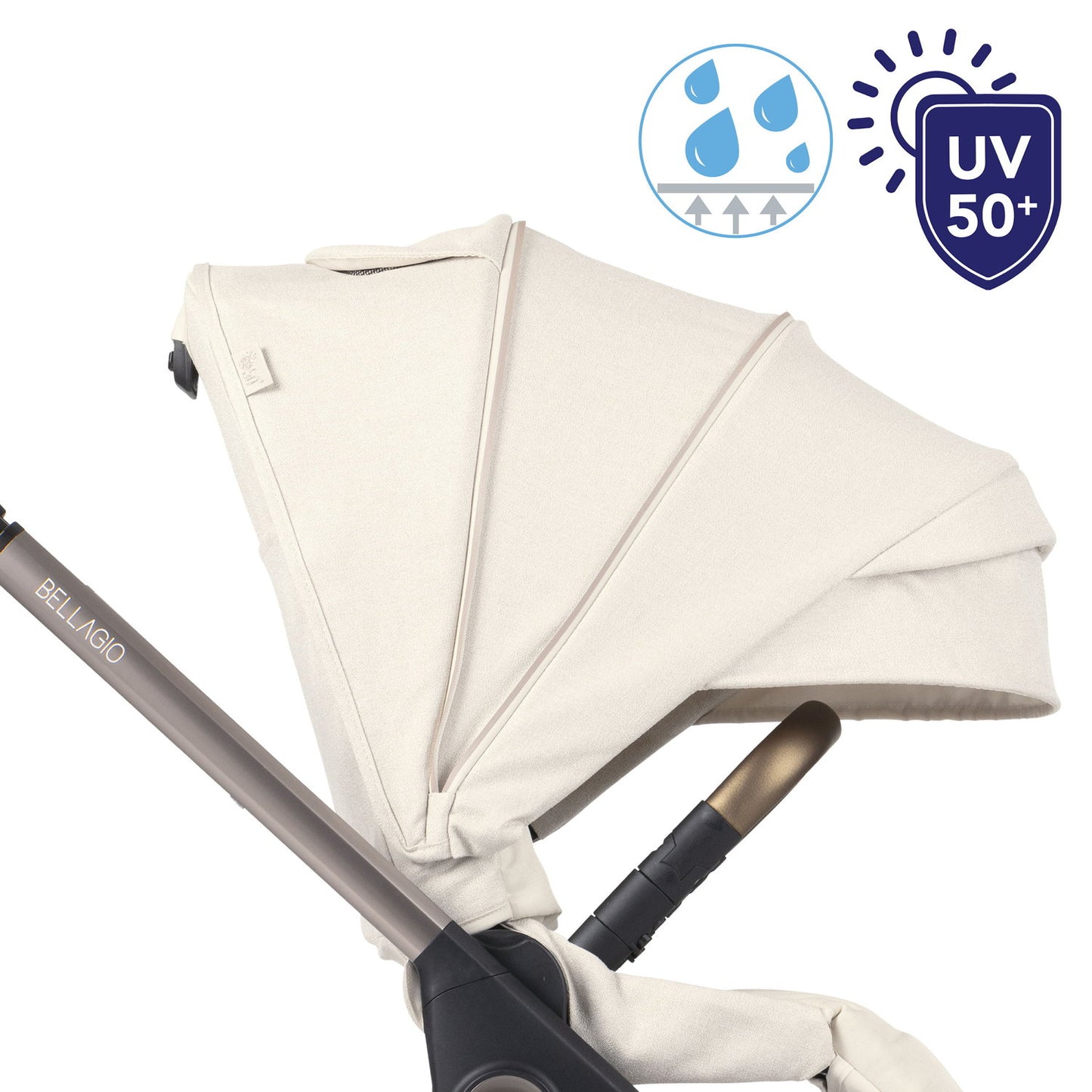 Carucior copii 3 in 1 Chicco Bellagio, Amber Glow (bej deschis), 0luni+