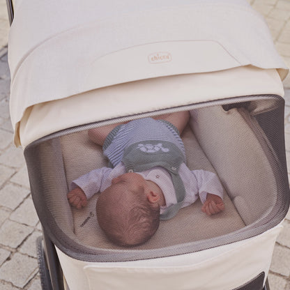 Carucior copii 3 in 1 Chicco Bellagio, Amber Glow (bej deschis), 0luni+