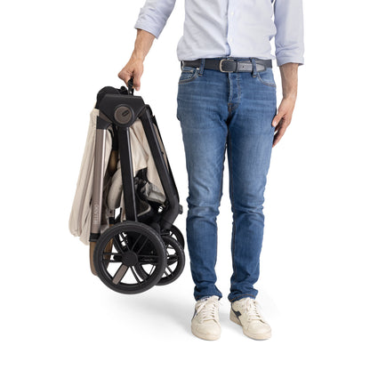 Carucior copii 3 in 1 Chicco Bellagio, Amber Glow (bej deschis), 0luni+