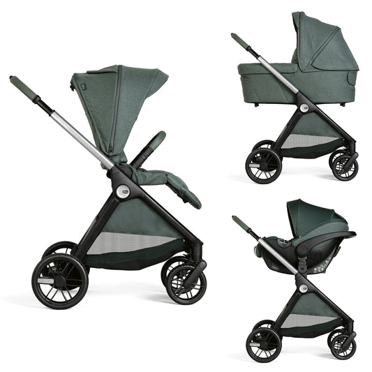 Carucior copii 3 in 1 Chicco Bellagio, Fir Tree (verde inchis), 0luni+