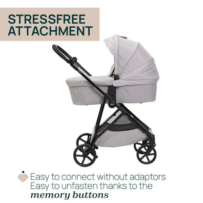 Carucior copii 3 in 1 Chicco Seety, cu scaun auto Kory Plus I-Size, FlorenceBeige (Bej), 0luni+