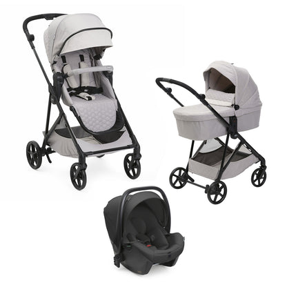Carucior copii 3 in 1 Chicco Seety, cu scaun auto Kory Plus I-Size, FlorenceBeige (Bej), 0luni+
