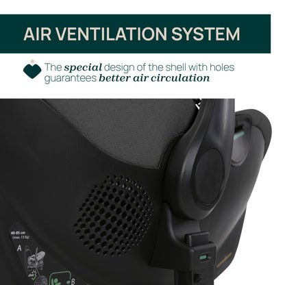 Carucior copii 3 in 1 Chicco Seety, cu scaun auto Kory Plus I-Size, OxFord Blue (Albastru), 0luni+