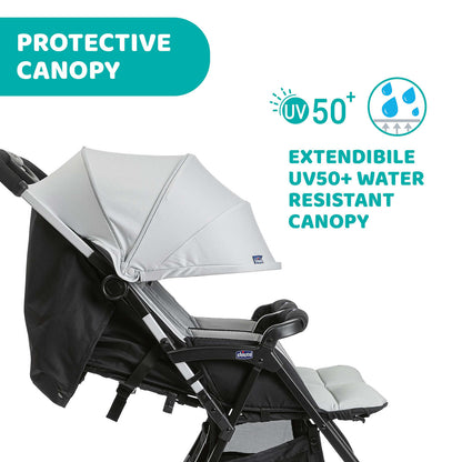 Carucior gemeni Chicco Ohlala, Silver Cat (Gri), 0luni+