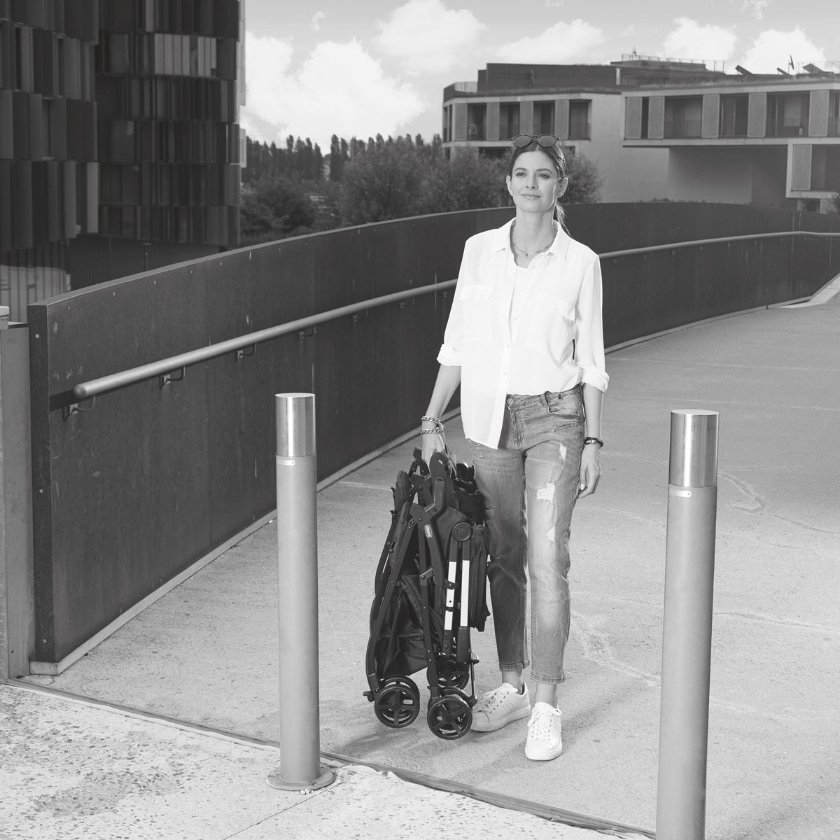 Carucior gemeni Chicco Ohlala, Silver Cat (Gri), 0luni+