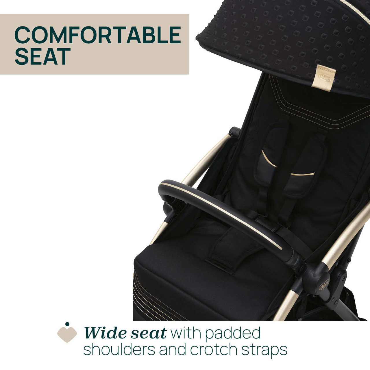 Carucior sport Chicco Goody XPlus Black ReLux (Negru), 0luni+