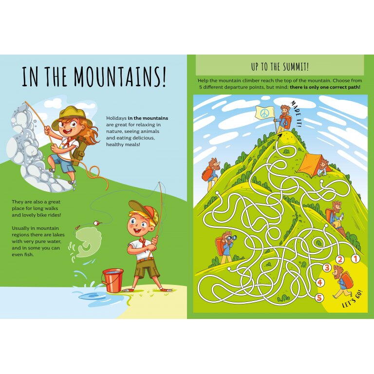 Carte de activitati cu abtibilduri - In vacanta