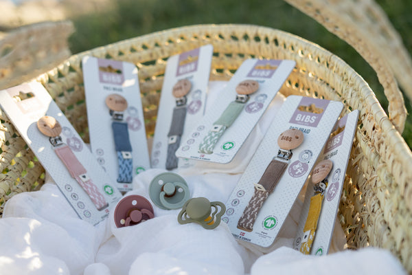 Bibs - Lantisor clip pentru suzeta, Petrol/Baby Blue