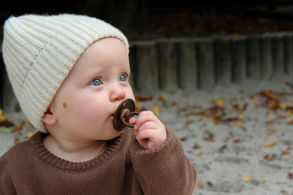 BIBS - Set 2 suzete Colour Latex, tetina rotunda, 0 luni +-Iron/Baby Blue