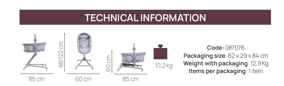 Cosulet multifunctional 5 in 1 Chicco Baby Hug Pro, BeigeLatte (Bej), 0luni+