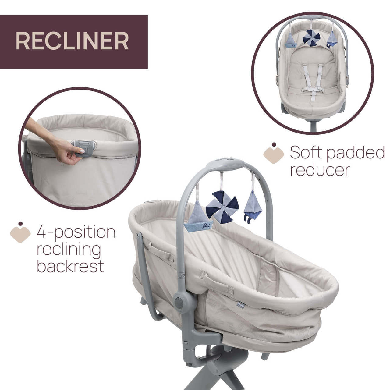 Cosulet multifunctional 5 in 1 Chicco Baby Hug Pro, BeigeLatte (Bej), 0luni+