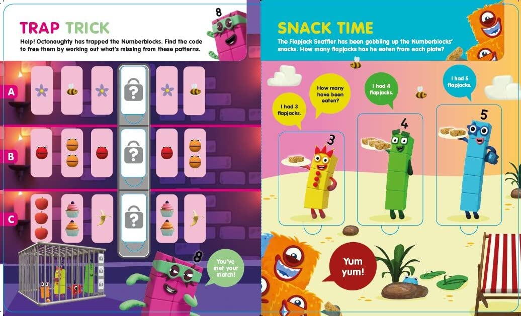 Carticica Deschide ferestrele - Numberblocks - Monstruleti