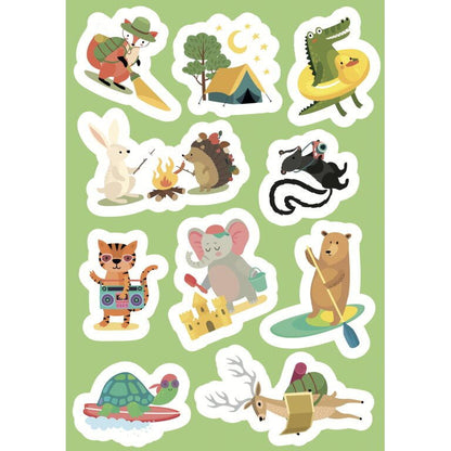 Carte de activitati cu abtibilduri - In vacanta