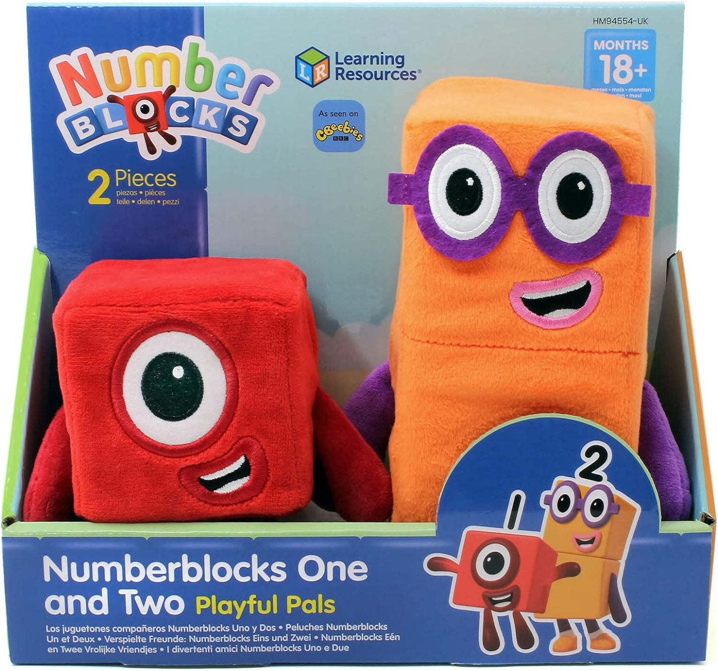 Set mascote din plus Numberblocks - Unu & Doi