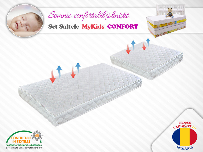 Set saltele MyKids Cocos Confort II 120x70x08 (cm) + 50x70x08 (cm)