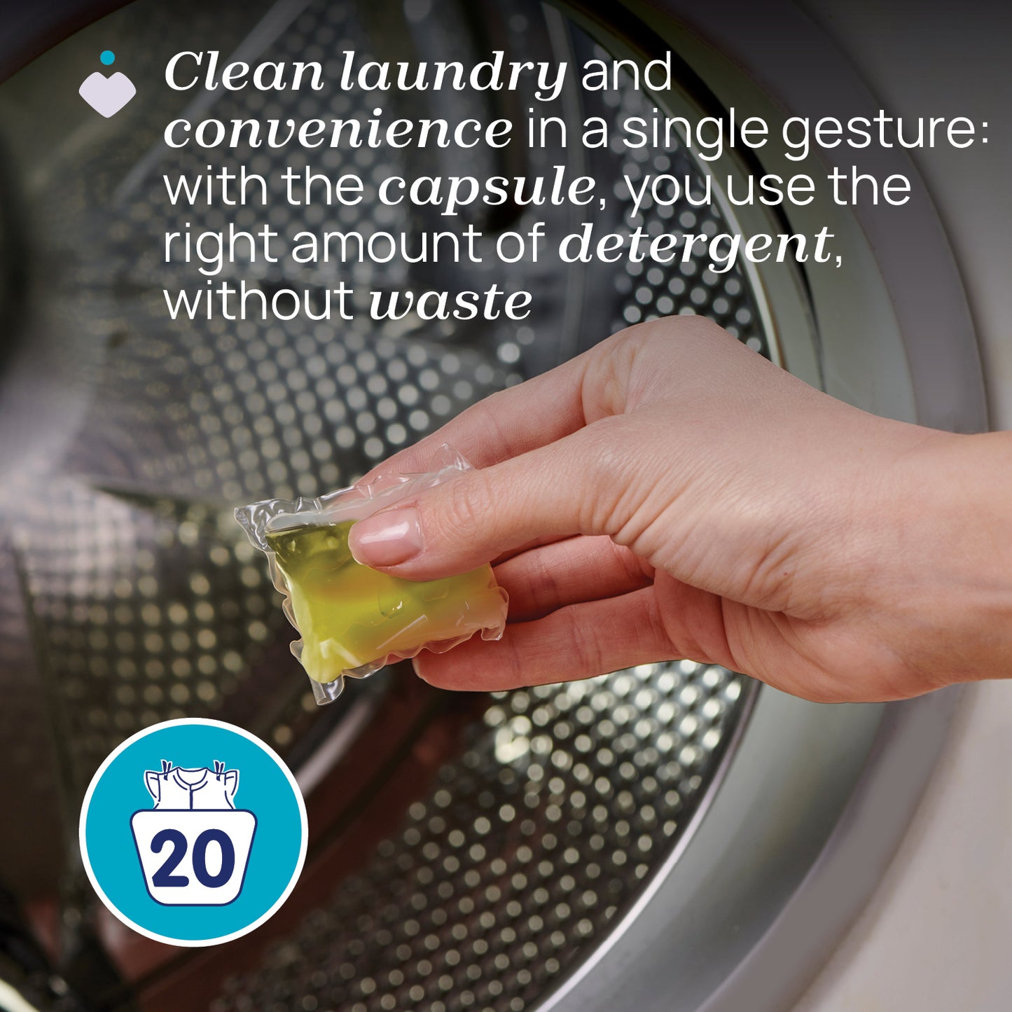 Detergent hipoalergenic Chicco Sensitive, 20 capsule, 0luni+