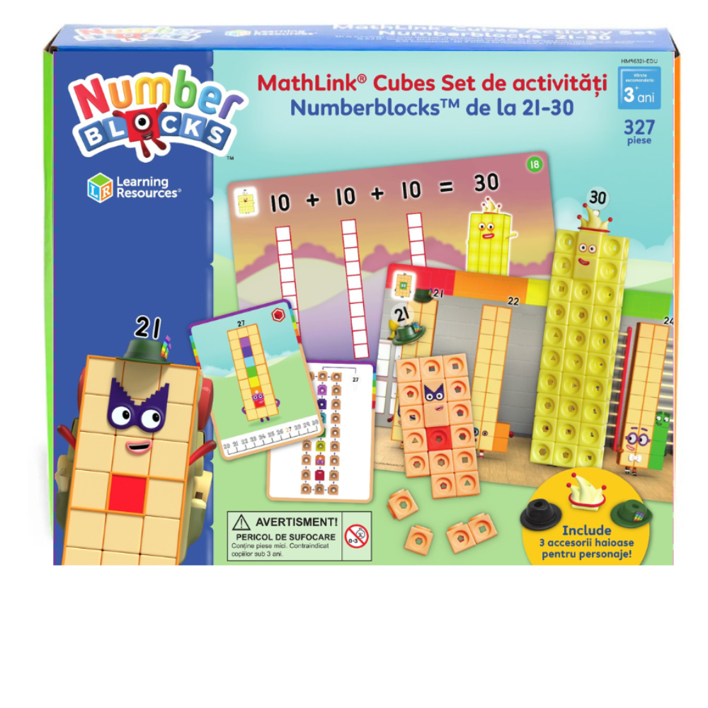 MathLink®Cubes Numberblocks in romana Set de activitati de la 21 - 30