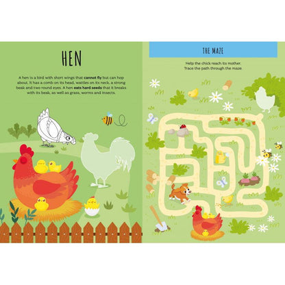 Carte de activitati cu abtibilduri - Ferma