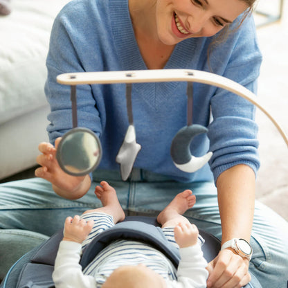 Doomoo - Bara din lemn cu jucarii pentru sezlongul Seat'n Swing