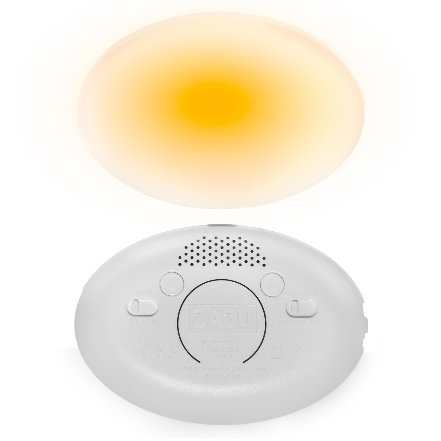 Iepurasul RO cu dispozitiv lumina si sunet, Alb