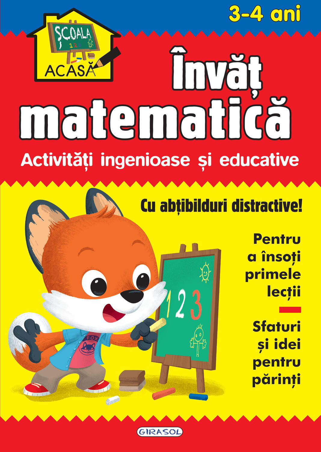 Scoala acasa - Invat matematica 3-4 ani