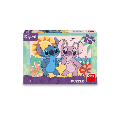 Puzzle XL - Stitch si Angel la plaja (100 piese)